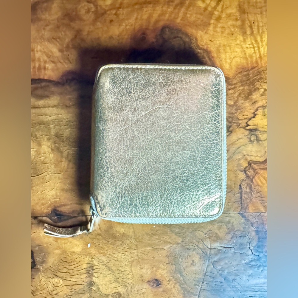 Comme de garçons Metallic Leather Wallet - Picture 3 of 16